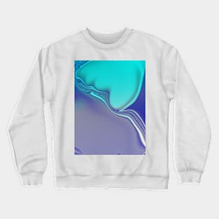 Abstract Blue Pattern Crewneck Sweatshirt